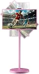 VLH 32 inch FHD Smart Portable TV, Rolling TV On Wheels,8G +128GB Storage, Android 15 OS,EDLA-Certified,Portable Touch Screen Monitor,38400mAh Battery,Removable 500W Camera (32 inch Pink) | EDLA-Certified Android 15 OS,38400mAh Battery Powered,8GB RA