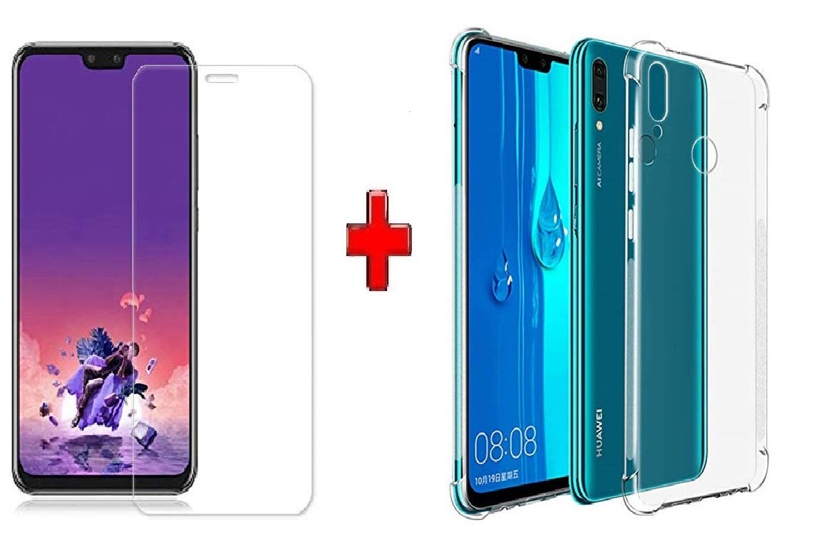 Craftech Huawei Y9 2019 2.5D Curved Tempered Glass + Shock Proof Bumper Transparent Back Cover for Huawei Y9 2019 (Bumper Transparent) (B07MCD8X8H) Amazon Price History, Amazon Price Tracker