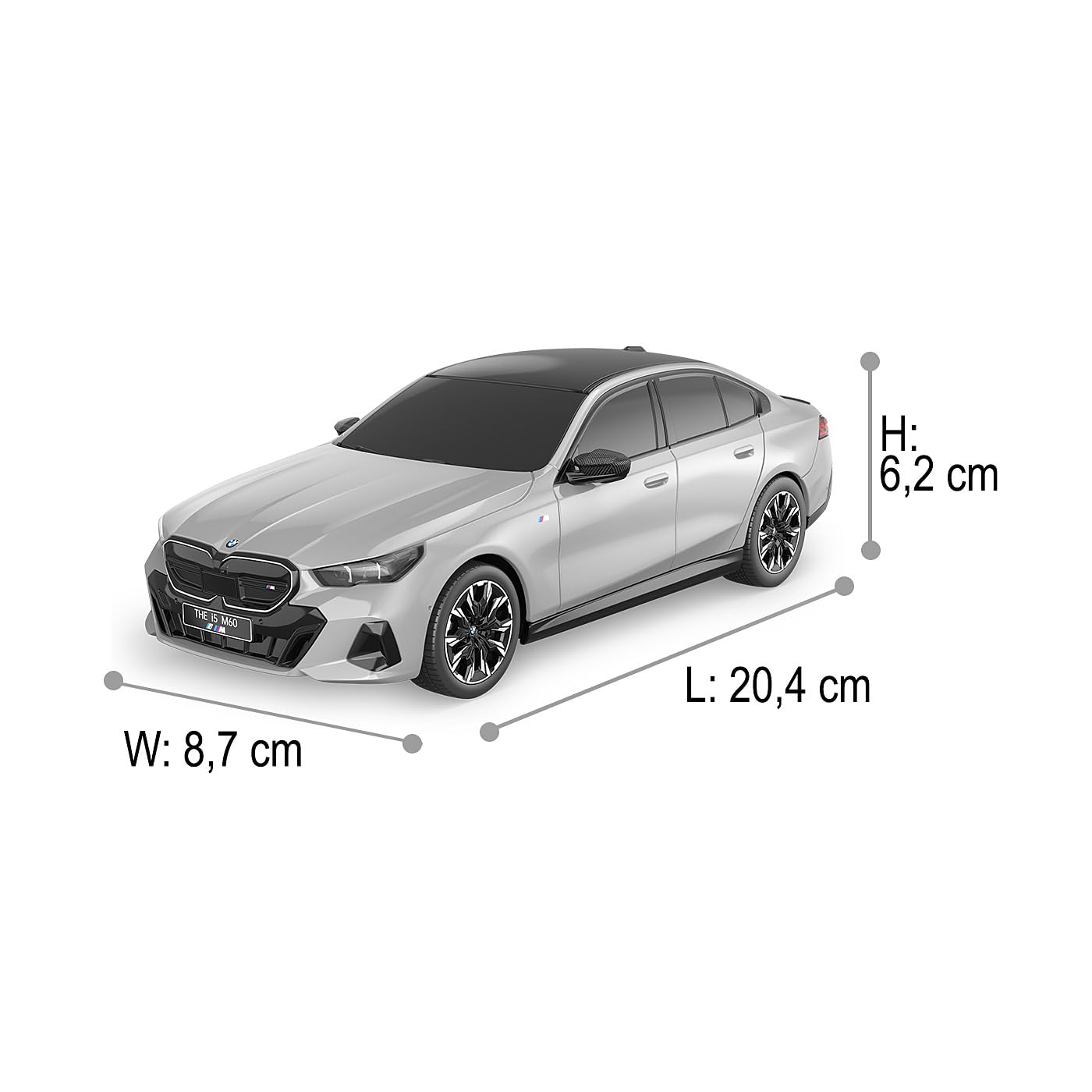 JAMARA 402219 BMW i5 1:24 2,4 GHz – zdalnie sterowany samochód, samochód RC, zabawka dla dzieci z pilotem zdalnego sterowania, model samochodu, prezent dla dzieci, samochód sportowy, wierne