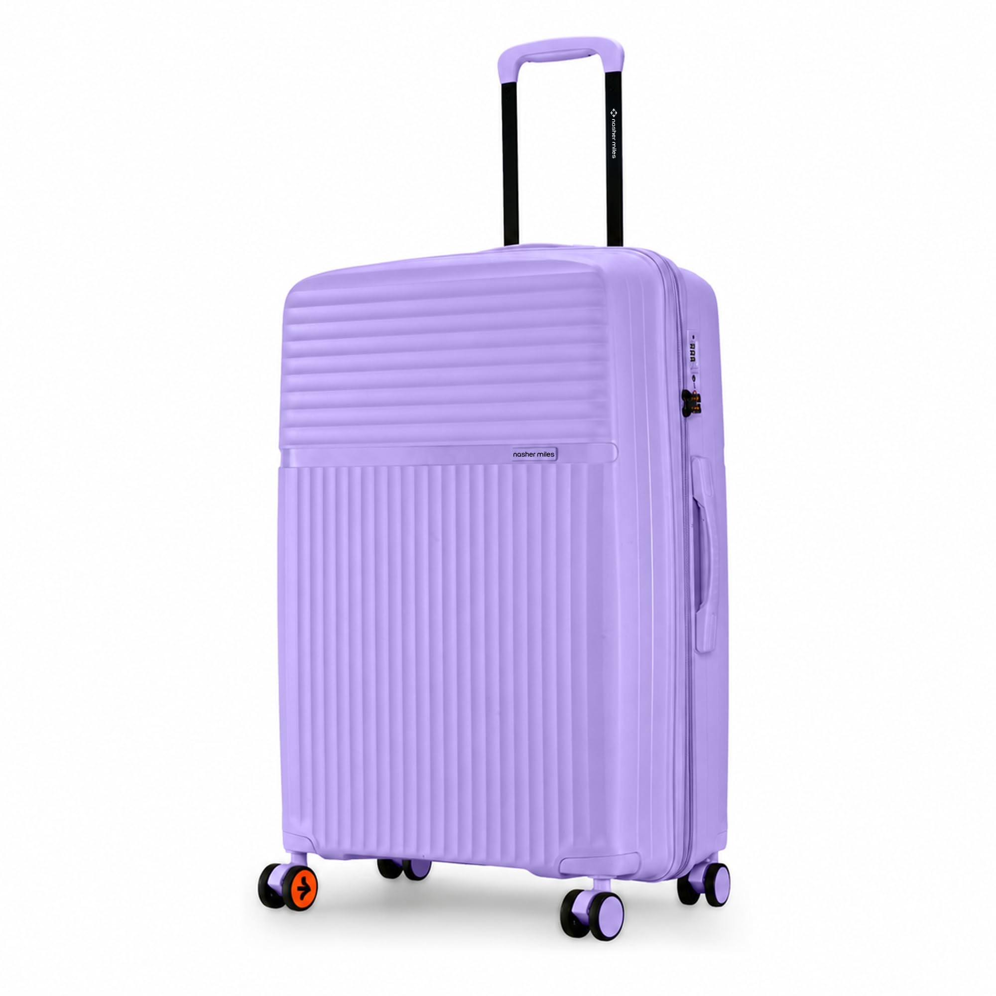 Krabi Expander Hard-Sided Polypropylene Check-in Luggage 28 inch | 75cm | 8 Wheels Large Trolley Bag for Travel | Suitcase (Pastel Purple)