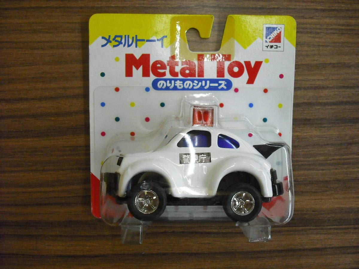 Amazon.co.jp: イチコーのメタルトーイ ポルシェのパトカー ブリキ
