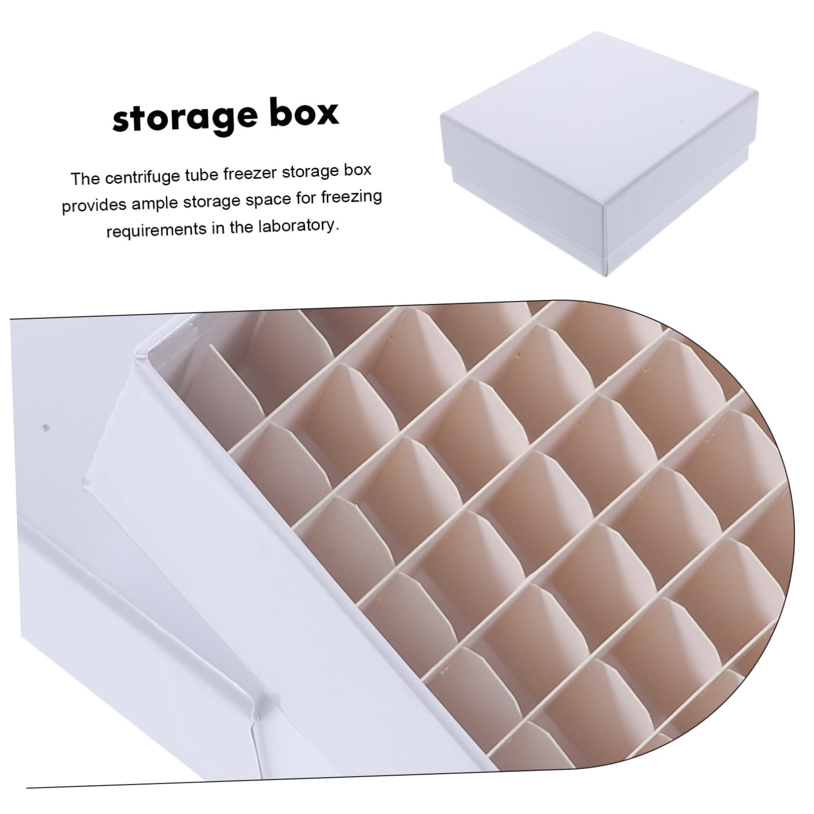 GLEAVI Aufbewahrungsbox 100-fächer Mikrozentrifugenröhrchen Papier für mit Praktische Multi Gitter Design zur Sicheren Lagerung im Gefrierschrank (gefriertuhe)