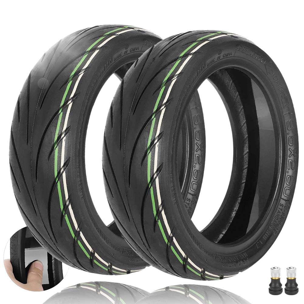 Pneumatici autoparanti da 9,5 x 2,50 pollici per NIU KQi3 Sports/Pro/Max, pneumatici senza camera da 9,5 pollici, auto-parazione, ruote di scorta con valvola (2 pezzi)