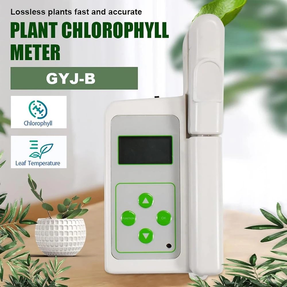 Chlorophyll-Messgerät, Pflanzenblatt-Chlorophyll-Analysator, 0,0 bis 99,9 SPAD, zur sofortigen Messung des relativen Chlorophyllgehalts Haltbarkeit, Effizienz(GYJ-B)