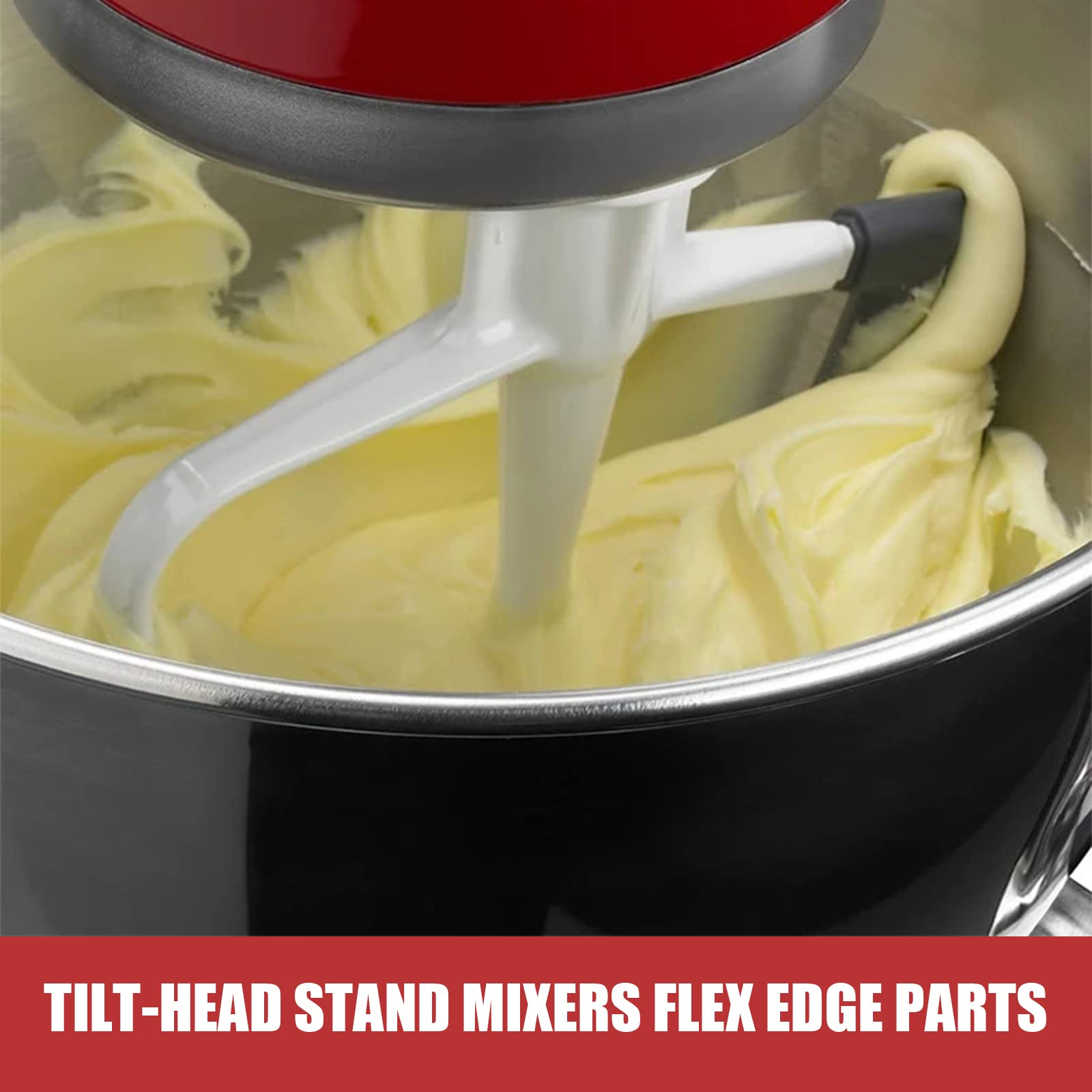 Giętka łopatka do mieszania dla Kitchen-Aid na 4-5 litrów mis, giętka łopatka z powłoką nieprzywierającą dla Kitchen-Aid Akcesoria do robota kuchennego