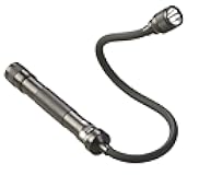 71600 Jr. Reach LED 115-Lumen Handheld Flashlight With Flexible Extension Cable and two (2) AA Alkaline Batteries, Black