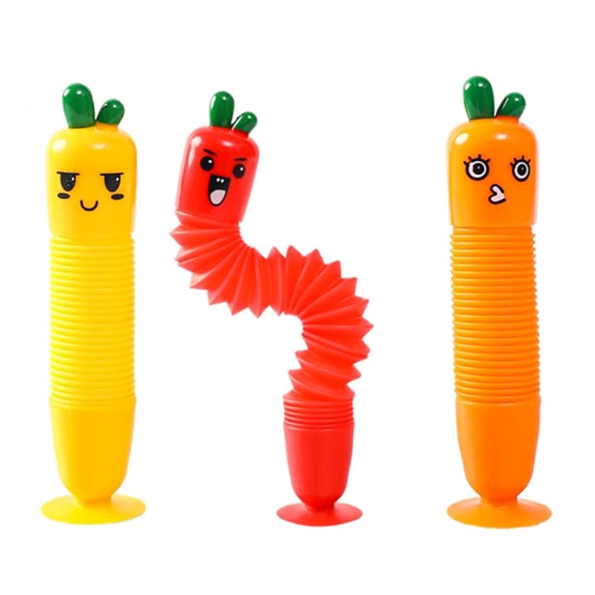 Kidology Pull & Pop Tubes Toy for Kids Imaginative Play & Stimulating Creative Colorful Pipes Learning Toddler Sensory Toys Play Connect, Stretch, Twist & Pop Tube (Carrot Stretch Toy - 3 Pcs) (B0CW18HT3L) Amazon Price History, Amazon Price Tracker