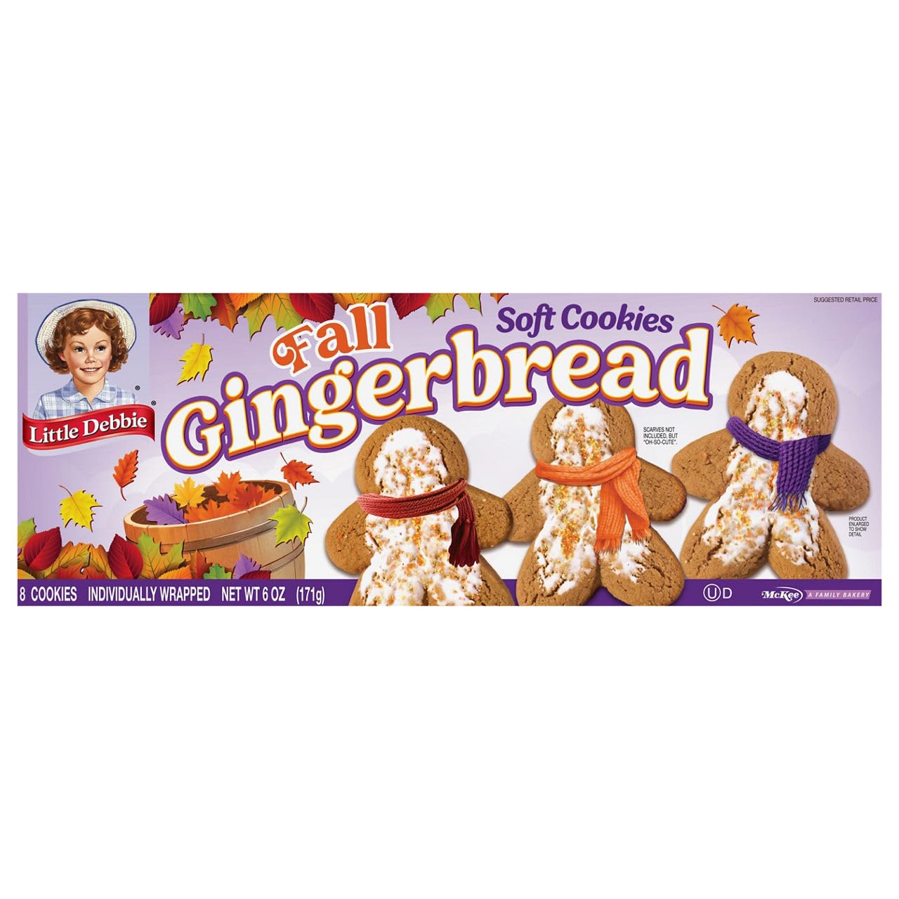 Little Debbie, Gingerbread Cookies, 8.3 Ounce