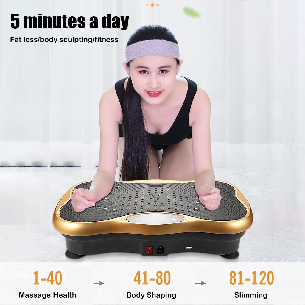 Pedana Vibrante for Esercizi - Piattaforma Fitness con Vibrazione for Tutto Il Corpo for Perdita di Peso, Tonificazione e Benessere - Peso Massimo Utente 150 kg
