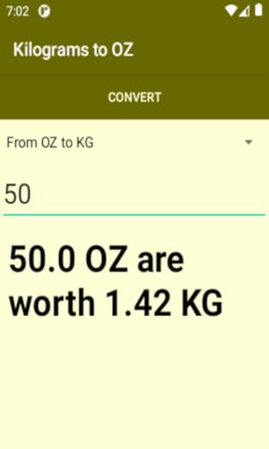 Kilograms to Ounces conversion utility, convert from oz to kg