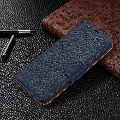 MOONCASE Capa para Galaxy A52 4G/A52 5G, Capa carteira de couro sintético Litchi Skin [porta-cartão]