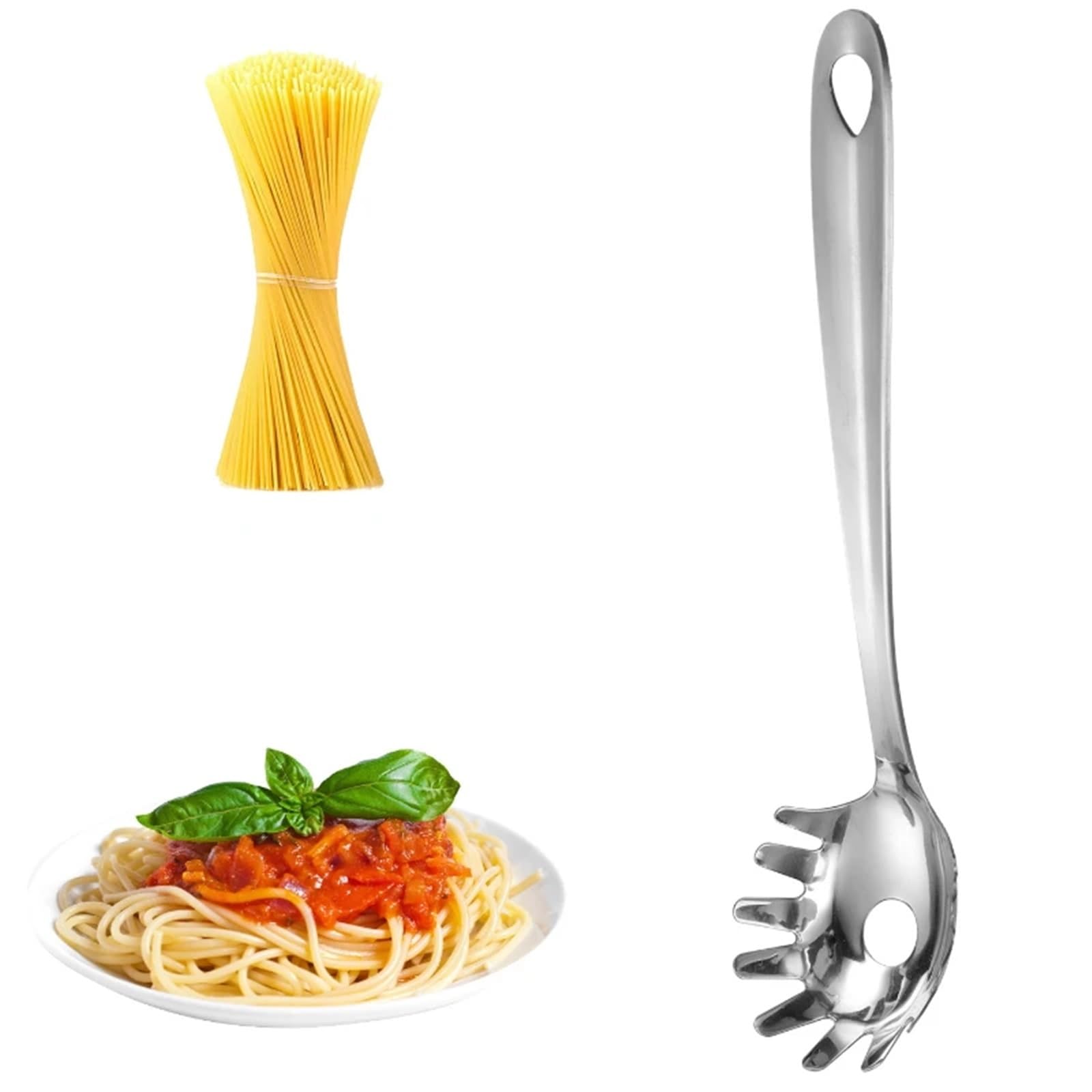 1 Set Edelstahl Nudel Fisch Spaghetti Löffel Küche Gadgets Kamm Clip Sieb Pasta Zubehör Kochen Werkzeuge für Pasta