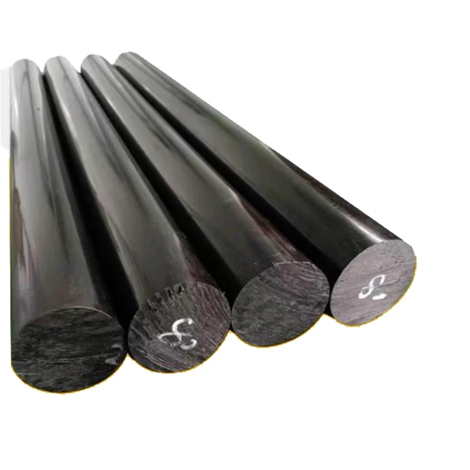 TonuuoDC Nylon Plastic Round Rods， POM Rods Black And White Diameter 3mm-40mm Length 500mm(Black,1Pcs Dia 40mm)