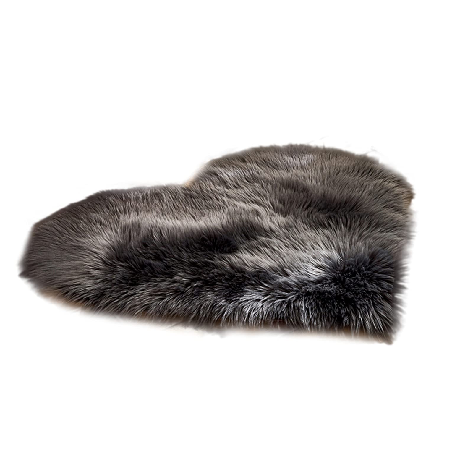 Tapis de salon doux anti-sol froid gris foncé pour pieds sensibles