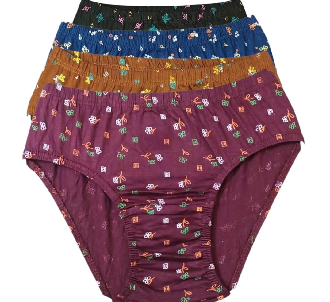 Women?s Cotton Printed Panties | Soft & Breathable Mid Waist Innerwear | Comfortable Briefs for Girls & Ladies-(4_Print-4)-picture-17