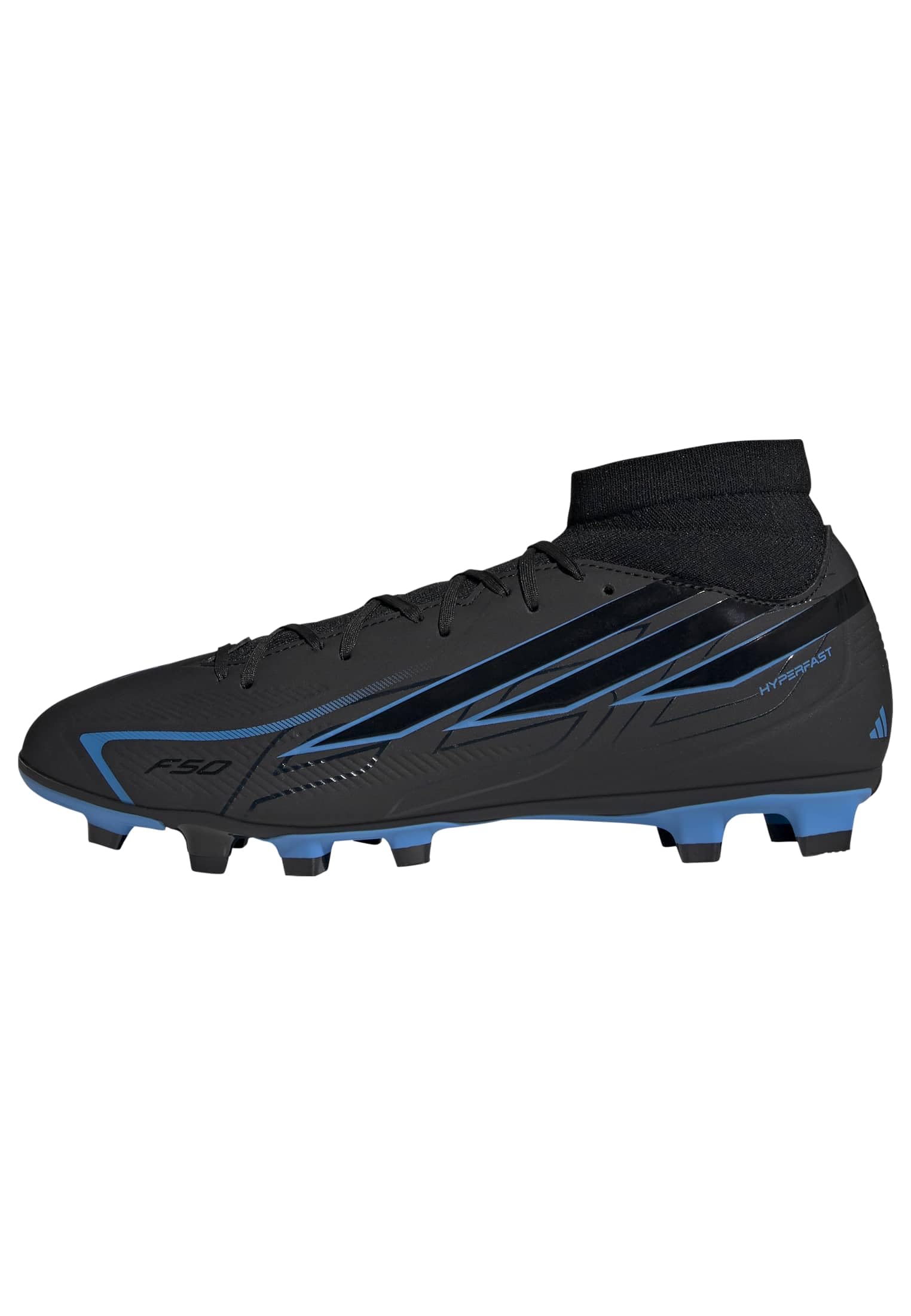 Adidas Men's Black F50 Hyperfast Club Mid Firm Ground /  Ground Football Boots in Size 10.5, Sports Direct