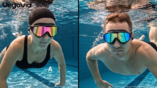 VegoVia Adult Swim Goggles 2 Pack Anti-Fog