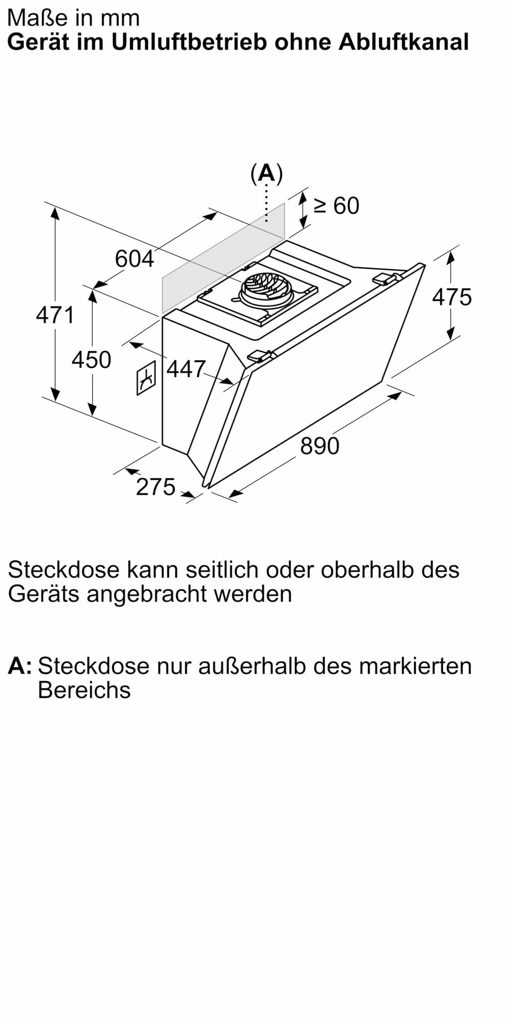 NEFF D98IPT2S0 N 90 Smarte Wandesse Dunstabzugshaube 90 cm Efficient Drive Automatischer Luftsensor Touch Control