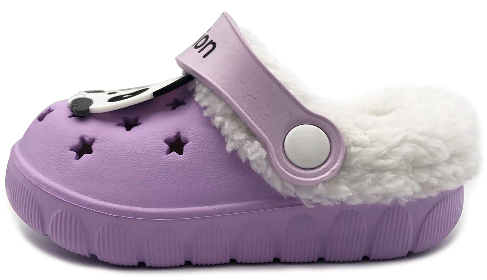 Vorgelen Bambini Invernali Zoccoli e Sabot Ragazzi Morbide Pelliccia Pantofole Ragazze Caldo Casa Ciabatte Antiscivolo Confortevole Scarpe da Giardino All'aperto/Interno 18.5-32 EU