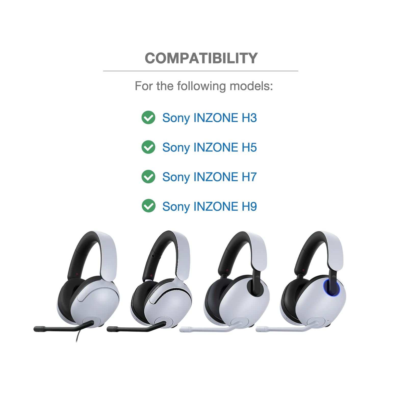 Amazon.com: Voarmaks INZONE H9 H7 Headband Cover Compatible with
