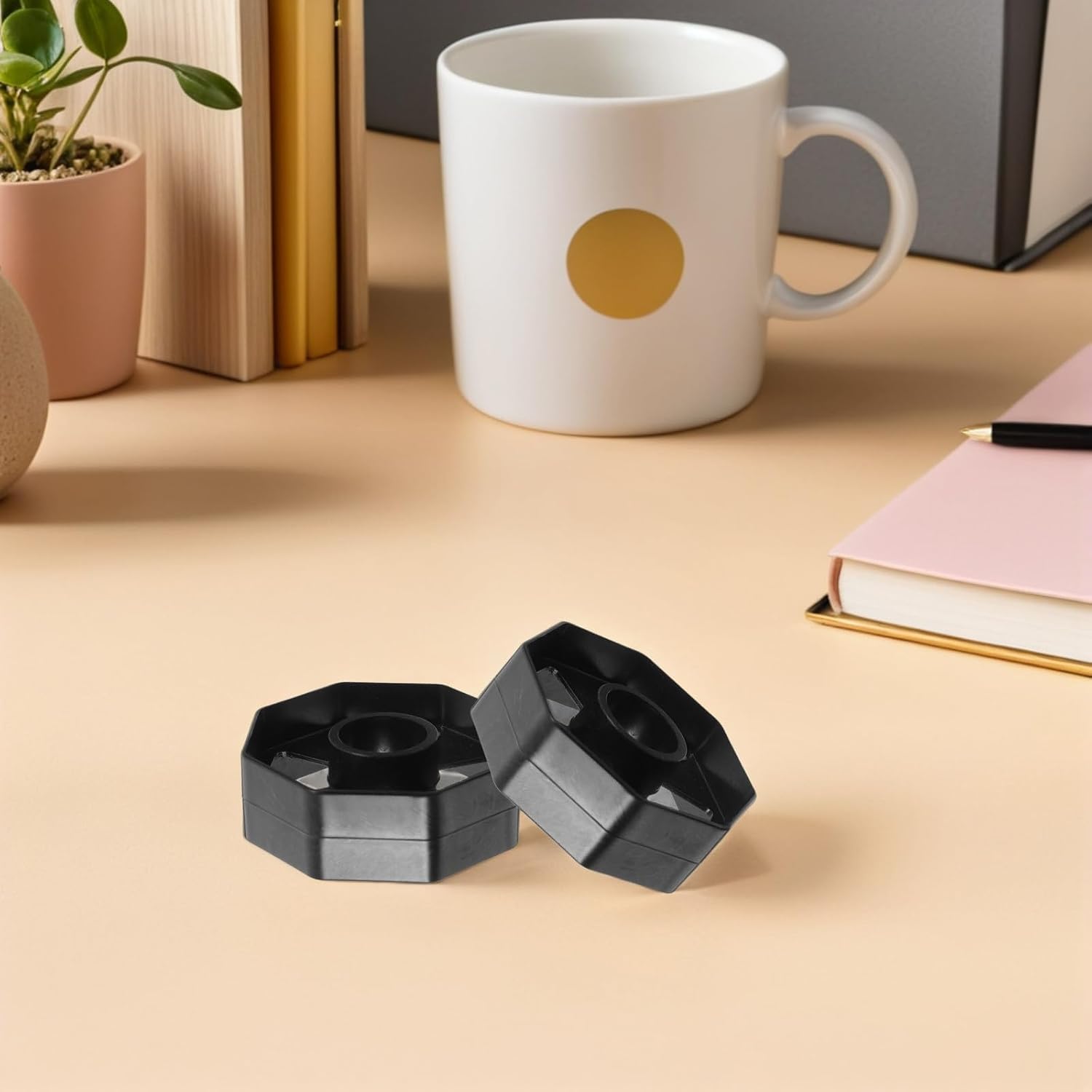 Desktop Tape Dispenser Plastic 7 Set Roller Core Replacement image 3