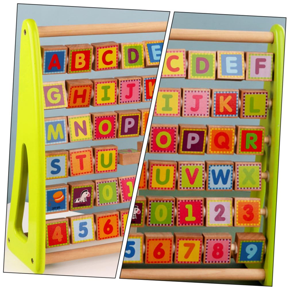 Tablero del Alfabeto Multifunción Decoracion Colegio, Juguete de Madera