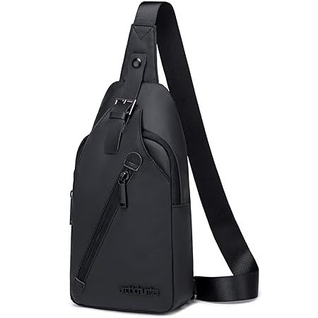Arctic Hunter Mens Small Sling Bag Chest Bag Shoulder Bag Mobile Bag Side Bag with Earphone Port Water Resistant for Everyday Use Small Items and Small Electronic Product
