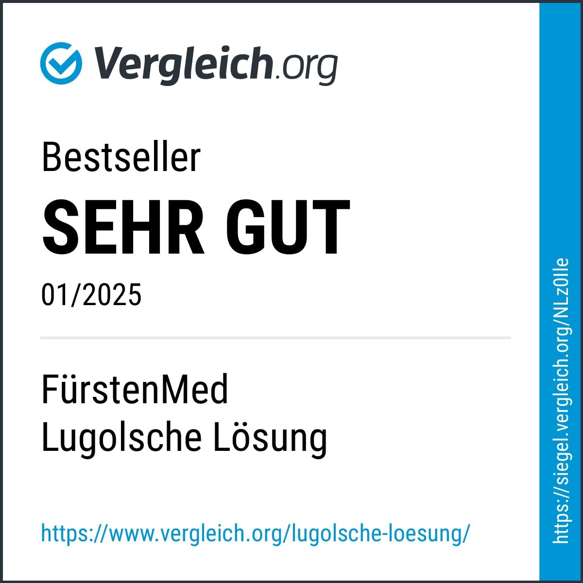 FürstenMED® Lugolsche Lösung 5% Jodlösung, 100 ml (Iodine) Jod Tropfen in lichtgeschützter Braunglasflasche mit Tropfpipette - 5 Prozent Jod flüssig & Ohne unerwünschte Zusatzstoffe