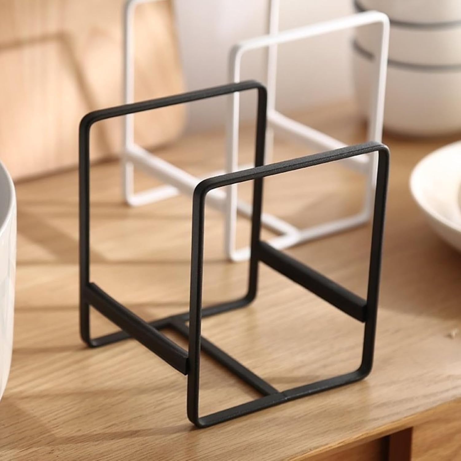 Lot de 3 organisateurs d'evier en metal, range-assiettes gain de place pour