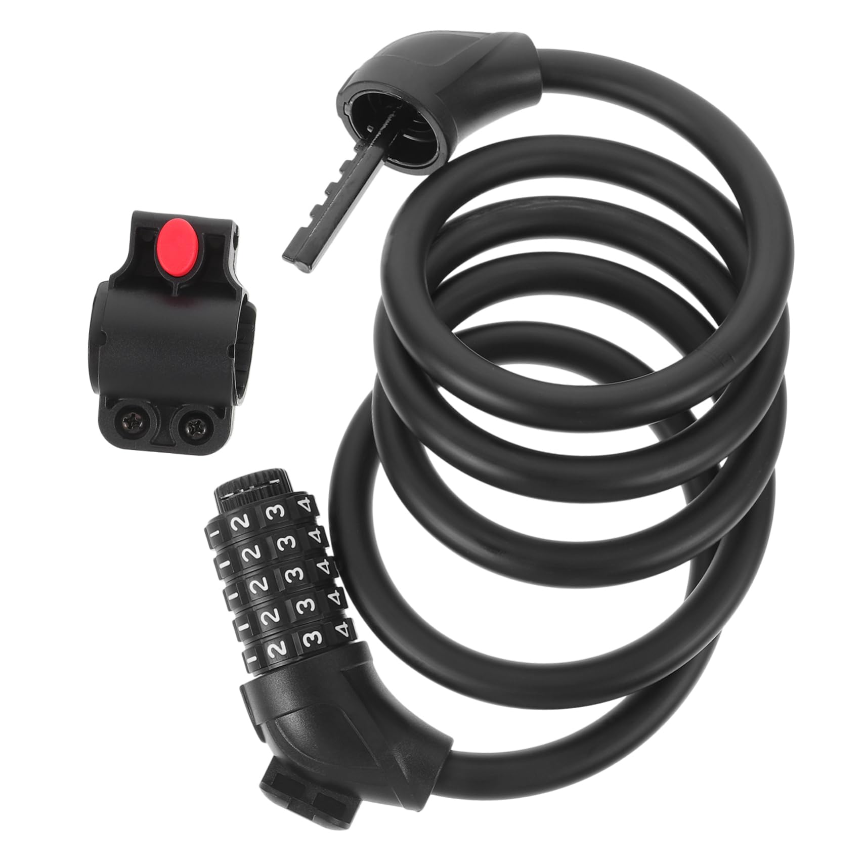 Toddmomy Chain Lock Password Protected -Theft Lock for Mountain Easy to Attach to Handlebars and Frames