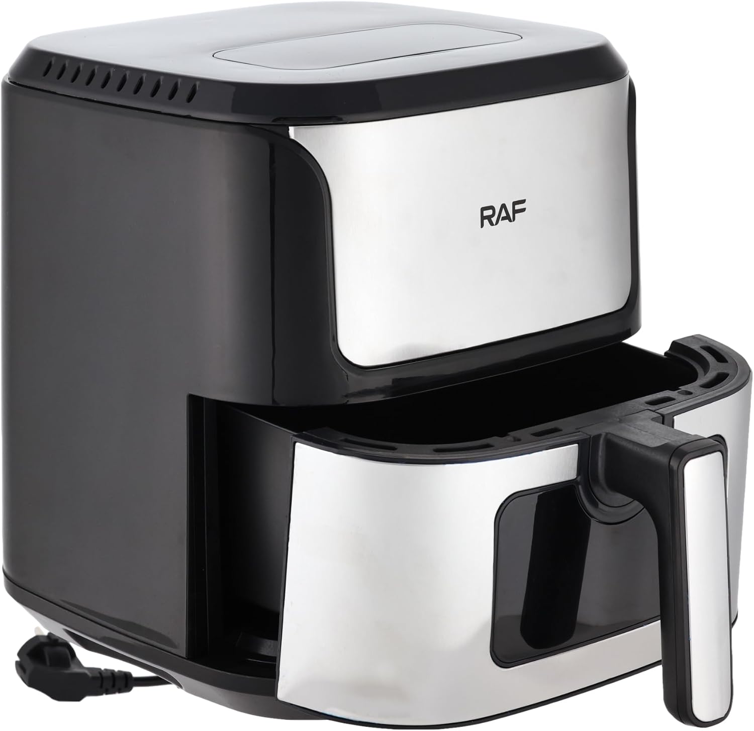 RAF R.5328 Digital Air Fryer with basket pulled out