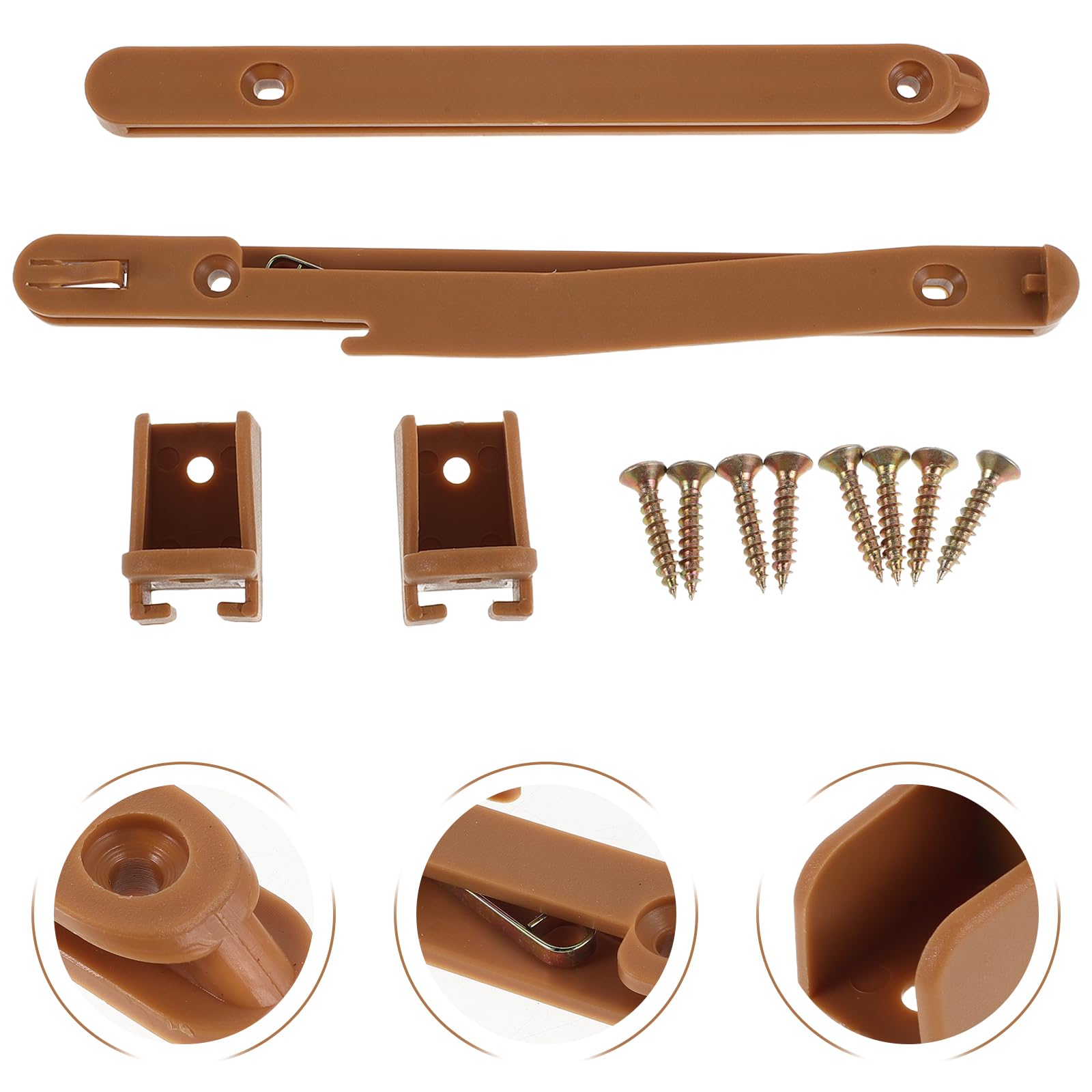 Kit de Conexión y Conexión Fuerte con Unión Adaptable de Riel de Plástico para Cuna y Gabinetes para Proyectos de Bricolaje y Muebles