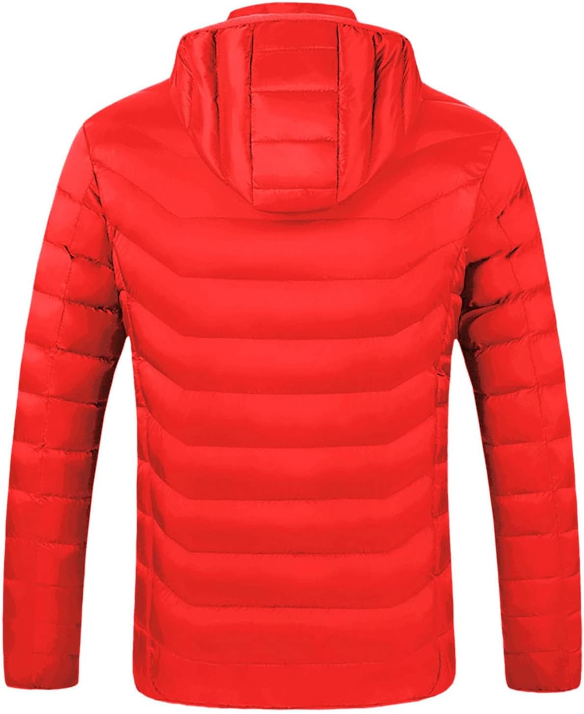 Heated Jacket for Women and Men Hooded Insulated Thermal Puffy Winter Jackets 9 Heating Zones Heated Coat for Travel