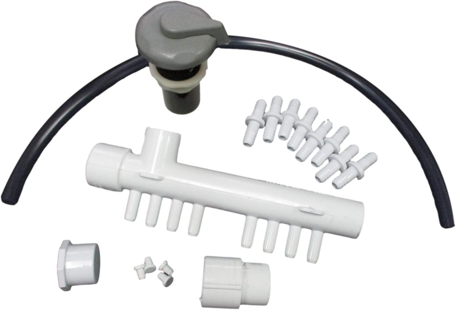 Air Manifold 8 Control Valve Kit Gray New 1" Spa Hot Tub Universal How to Video