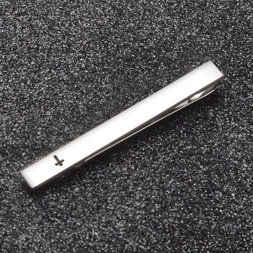 Unique Cross Tie Clips for Men Black Silver Gold Personalized Tie Clip Suitable for Regular Ties Classic And Minimalist Copper Tie Bar Box4