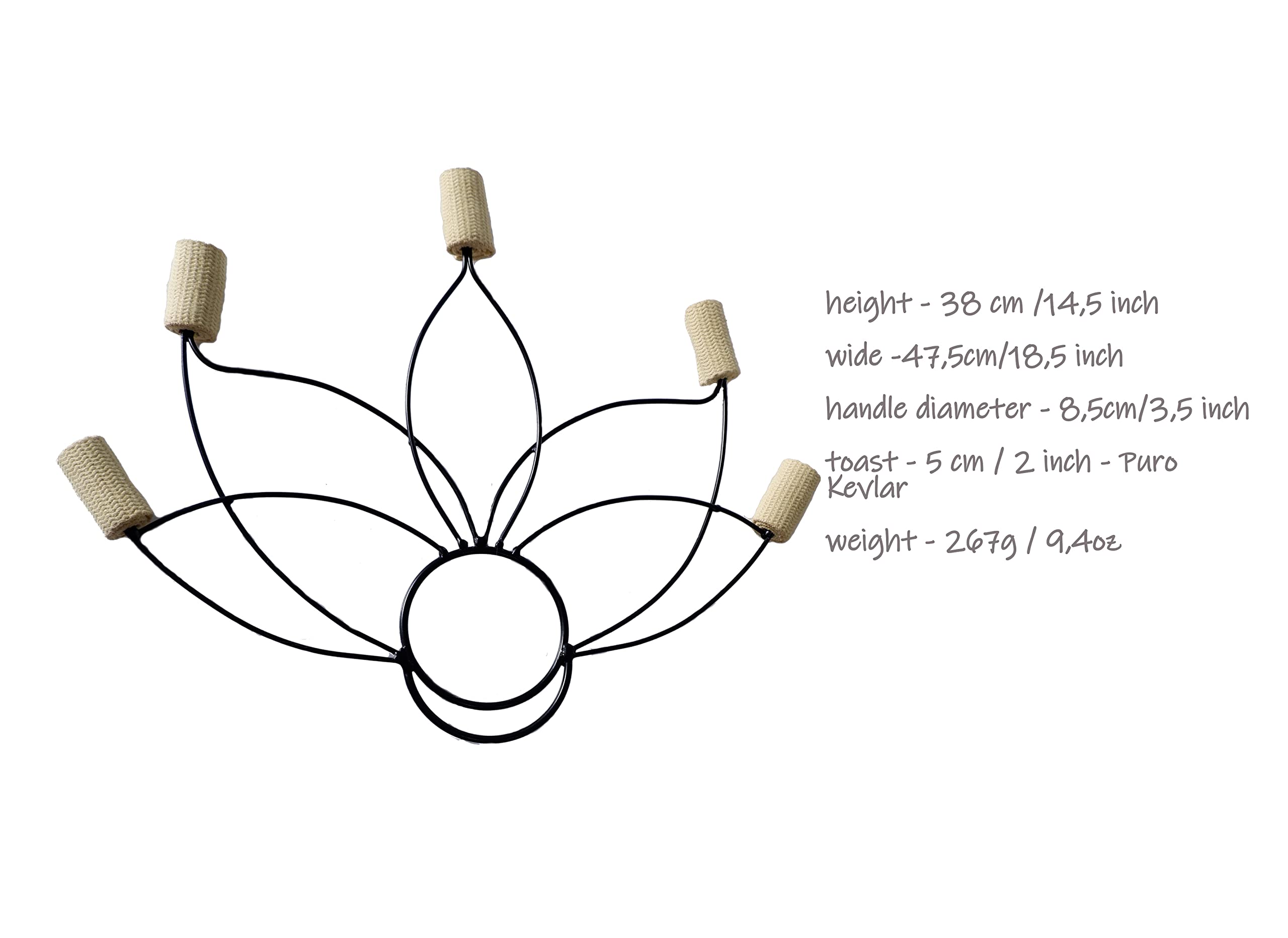 Lotus Fire Fans Pair - Made with Kevlar Aramid