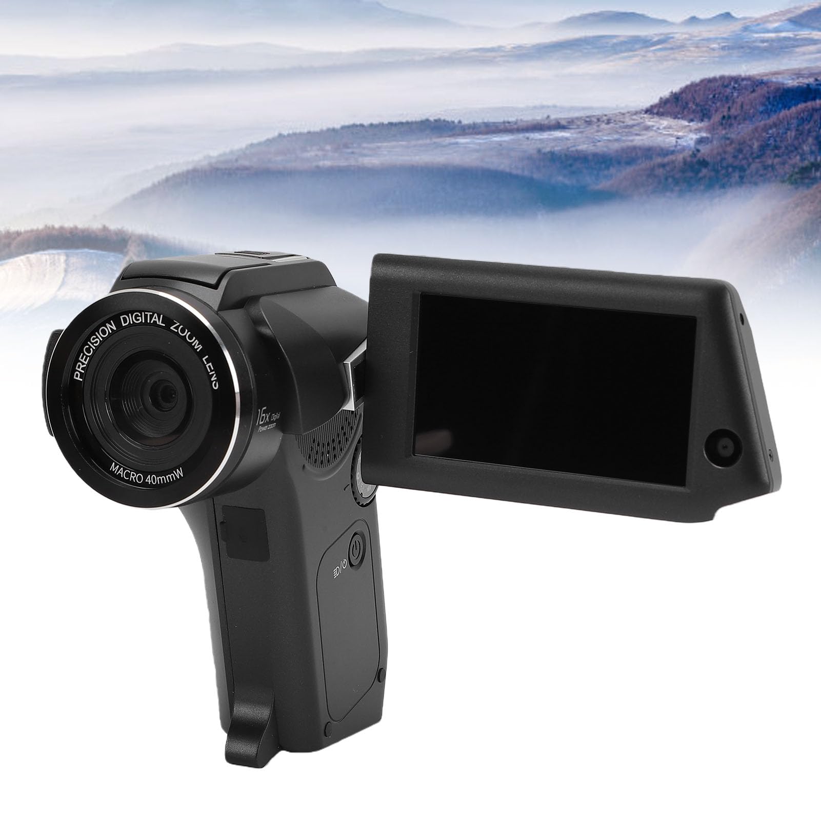 Tangxi Videocamera 8K, Videocamera HD da 75 MP per WiFi con Doppio Obiettivo Zoom Digitale 16X Schermo Ruotabile Controllo Remoto, per i Viaggi dei Vlogger