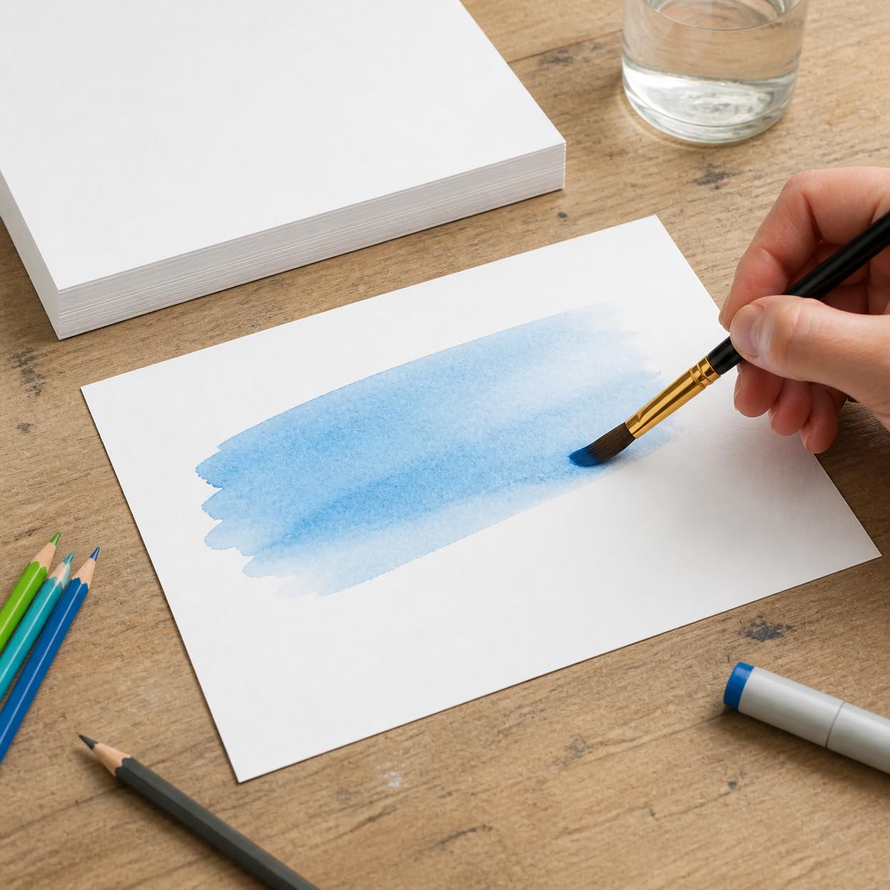 Cartulina para Dibujo y Pintura, Blanca