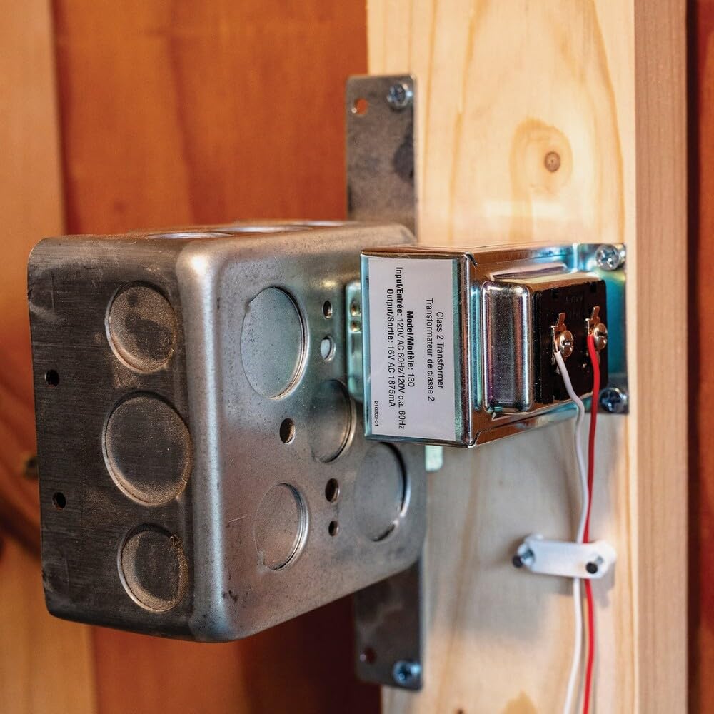 Amazon.com: 16VAC/30VA Lock Nut Wired Transformer Compatible with