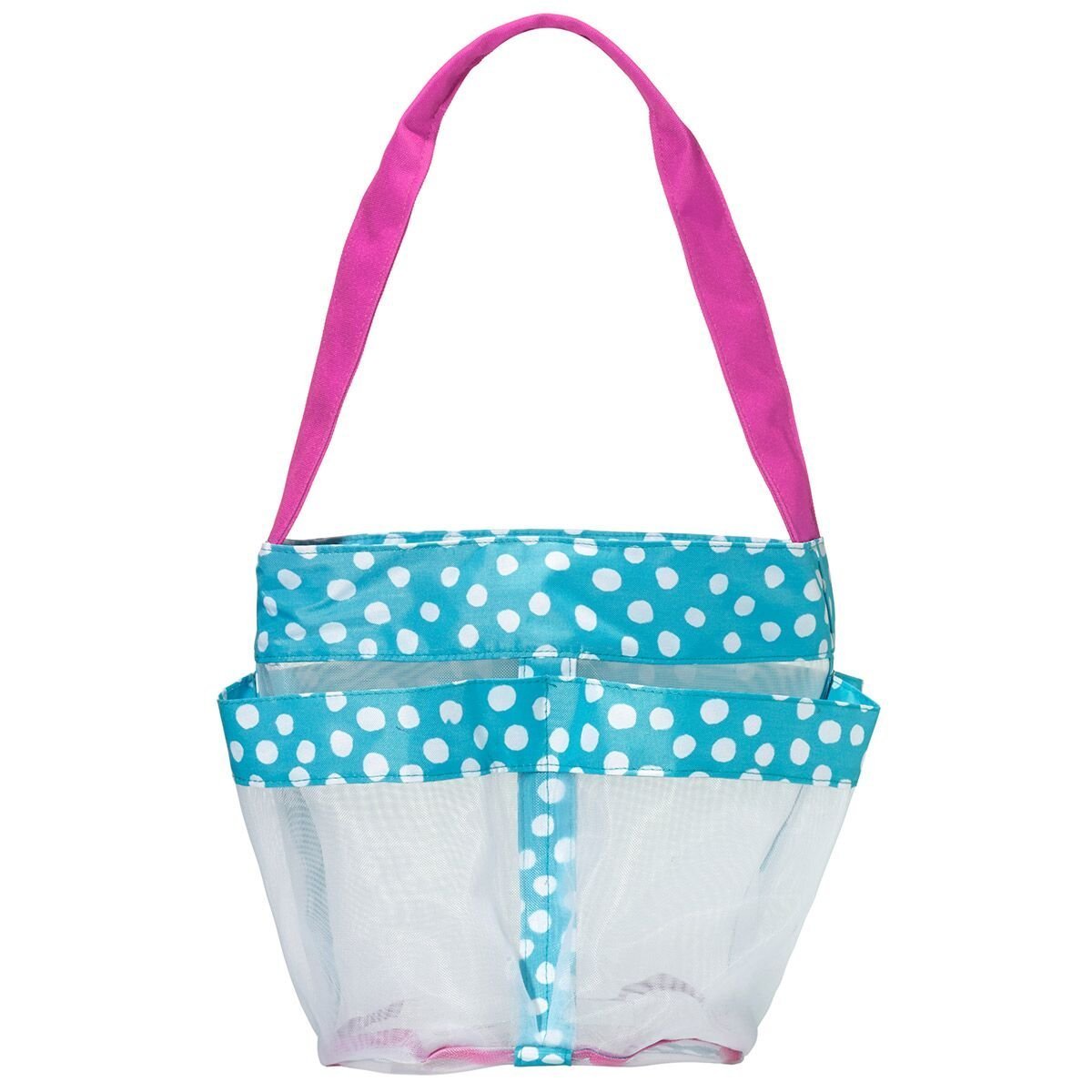 3C4G Scattered Blue Dots Shower Caddy