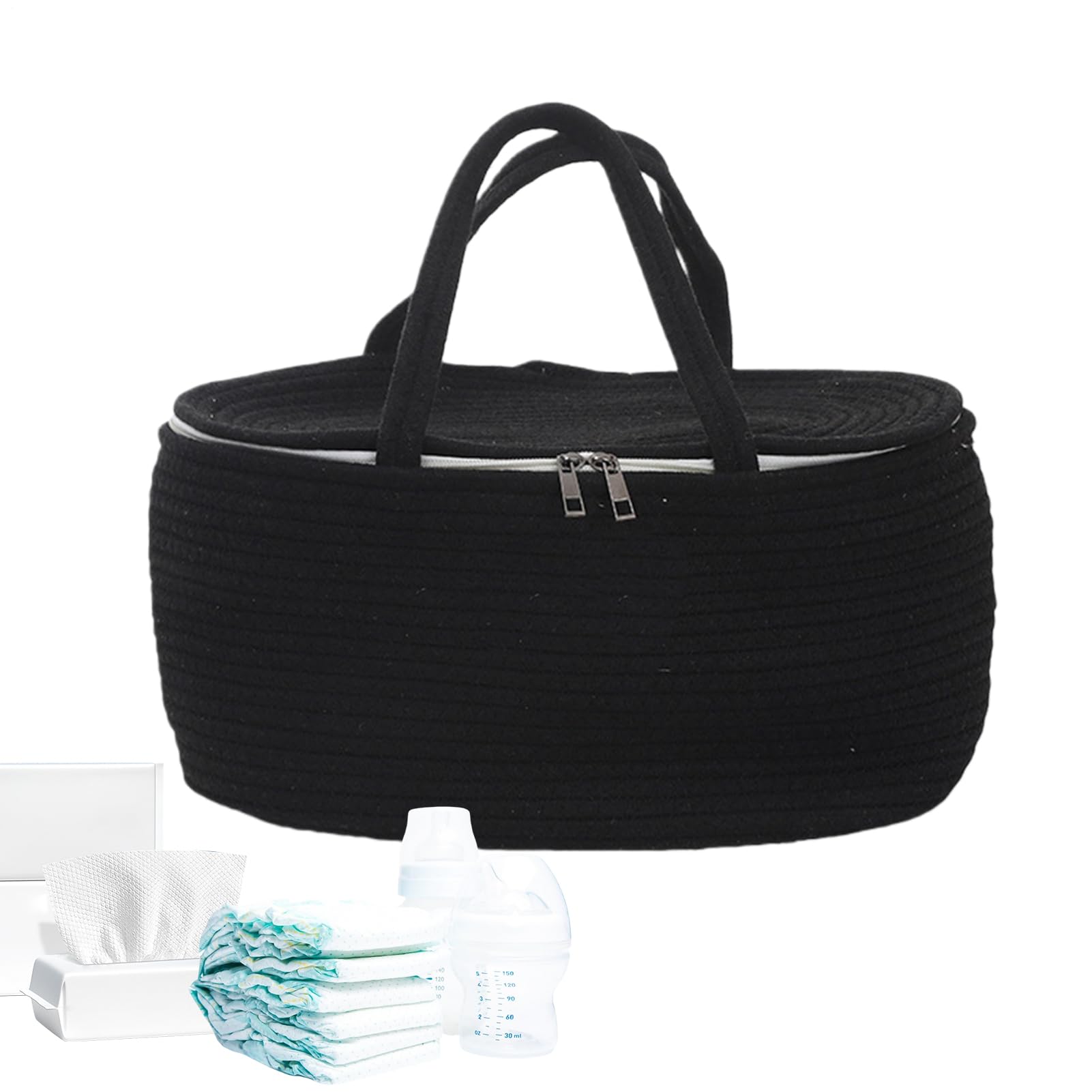 Cesta De Pañales Para Bebé Bolsa Portátil De Gran Capacidad