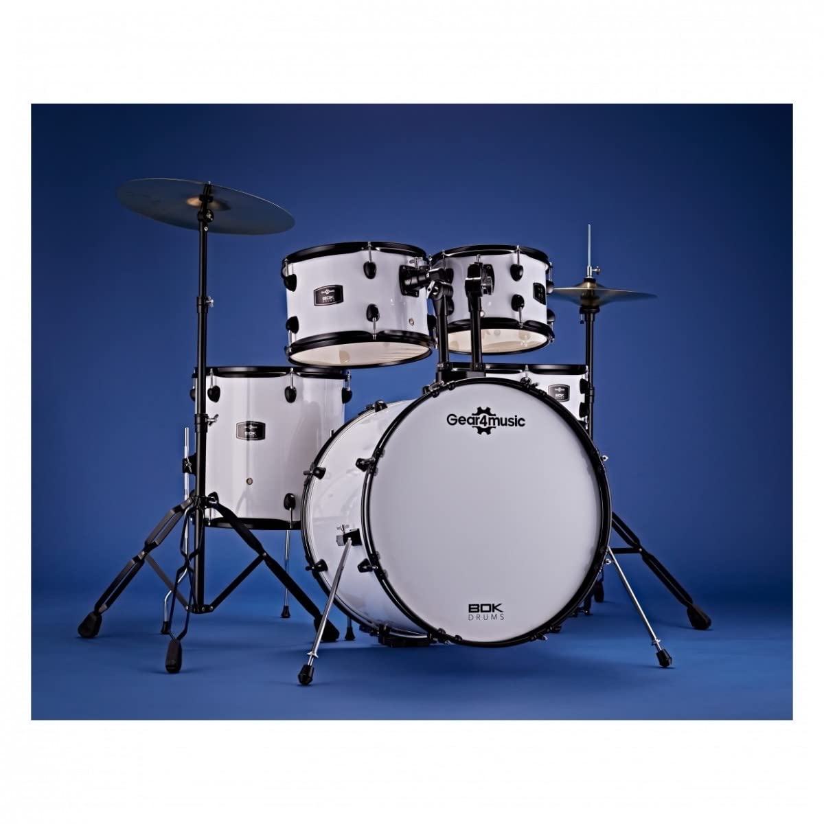 Batteria acustica BDK-20 di Gear4music Bianco Fusion Dimensione