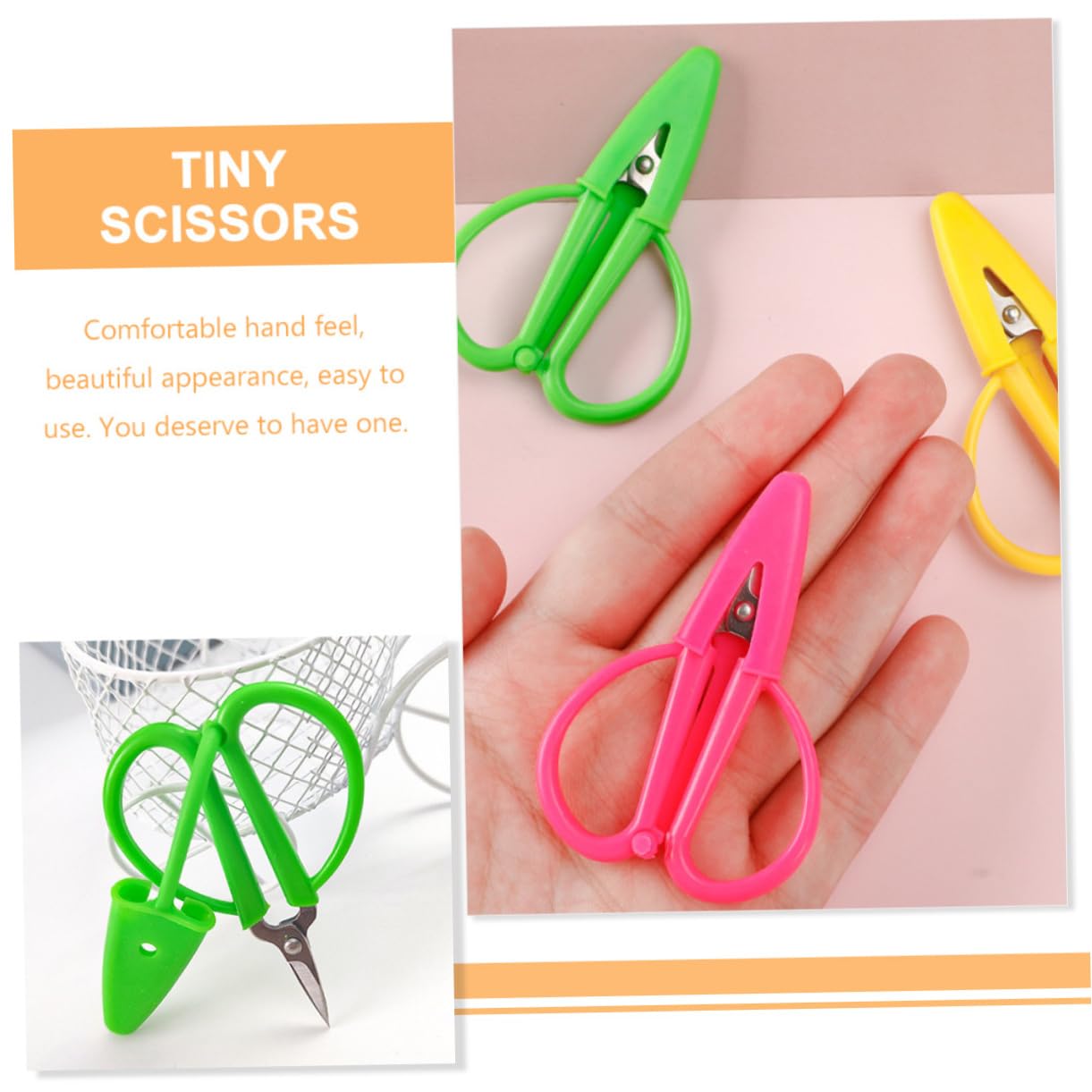TEHAUX 24piezas Mini Tijeras Portátiles Con Funda Para Corte De Tela Bordado y Manualidades Para Uso Escolar y Proyectos Creativos