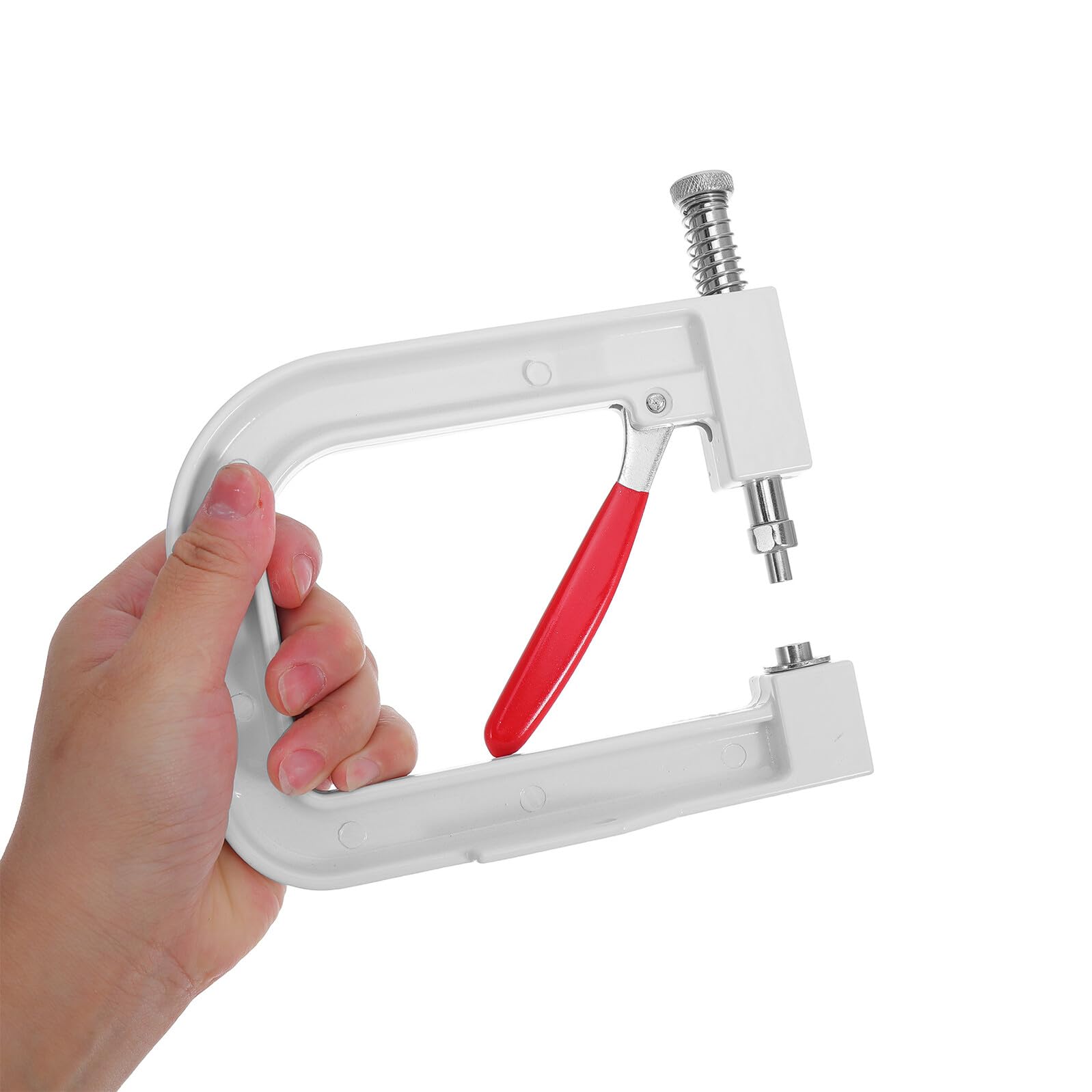 Juego de Herramientas para Engarzar Cuentas Manual Prensa para Remaches Redondos Kit de Perlas y Máquina para Bordar Ropa Zapatos Bolsos y Sombreros Adecuado para
