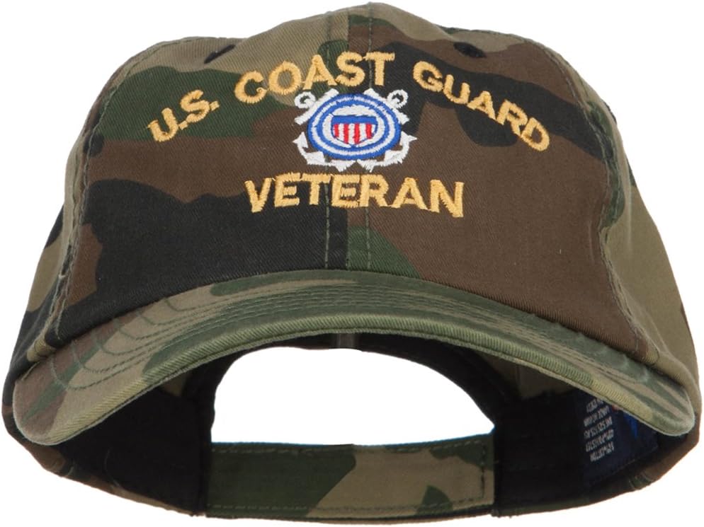 US Marine Veteran Flag Symbol Embroidered 8 Inch Short Beanie Made in USA