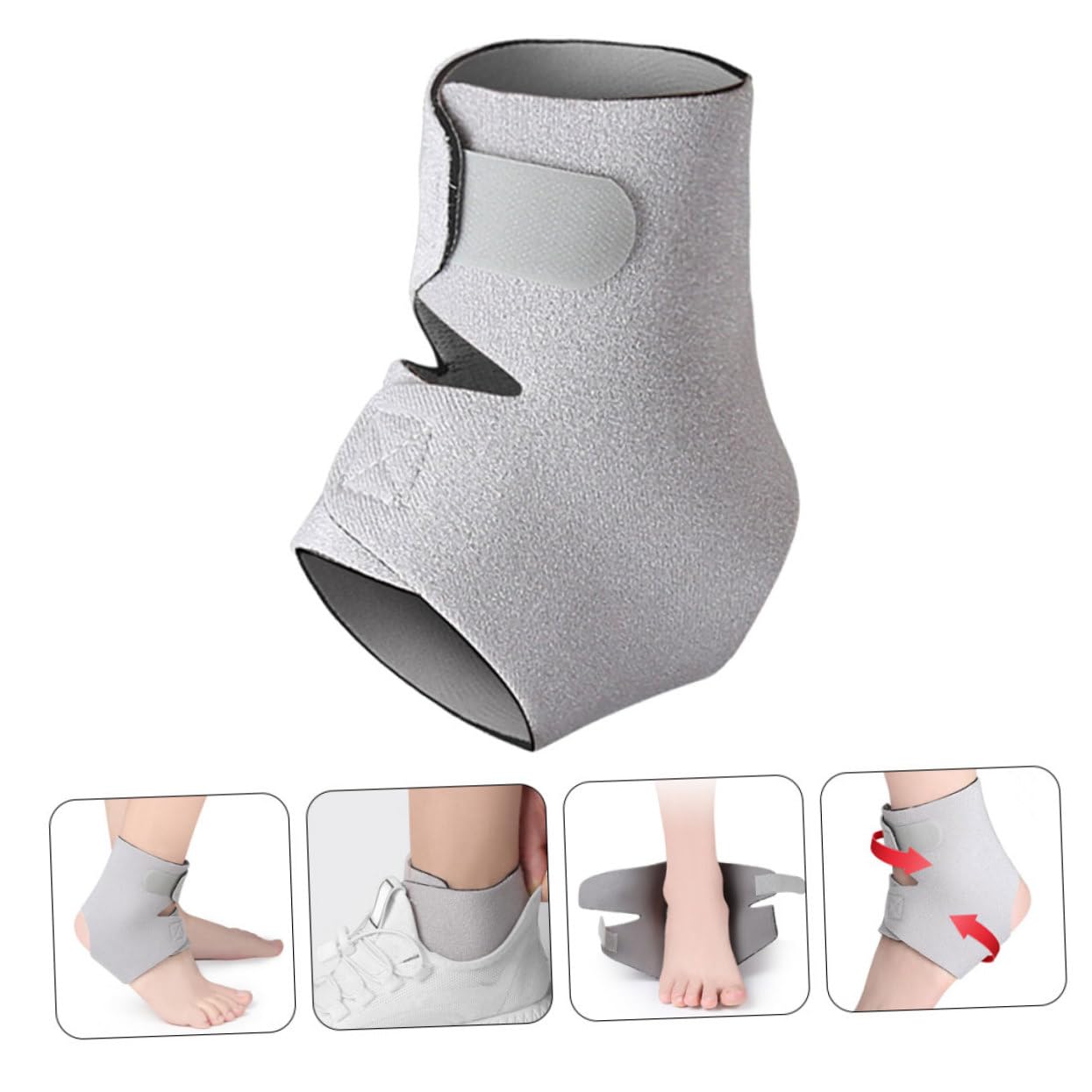 HOMOCONO Nkle Sleeve Reusable Ankle Cover Compression Nylon Ankle Protector for Running Hiking