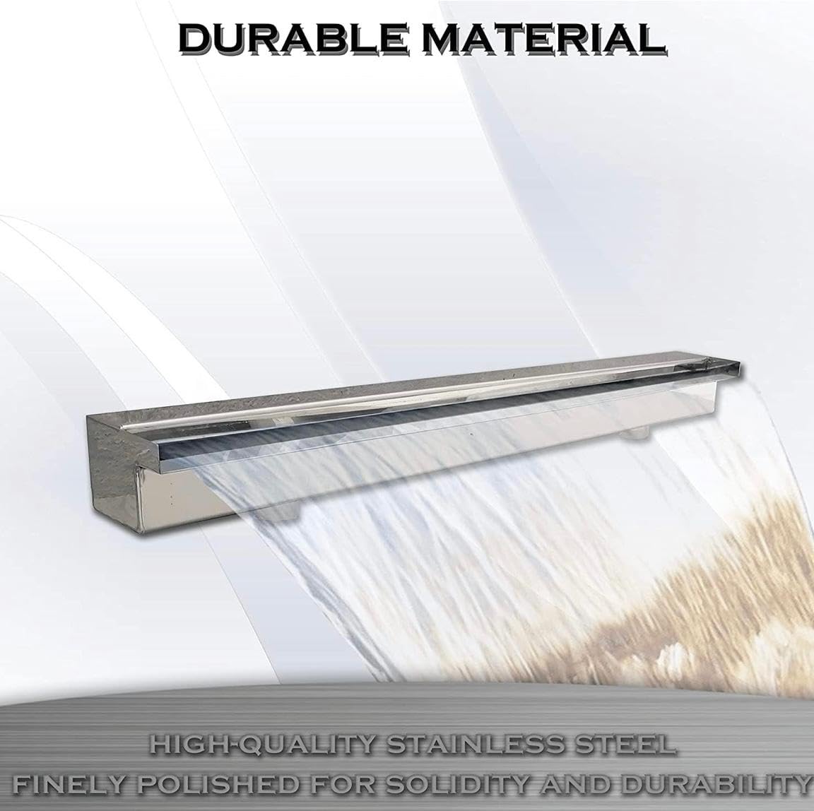Steelartcraft Cascade Fountain - Stainless Steel Waterfall -3