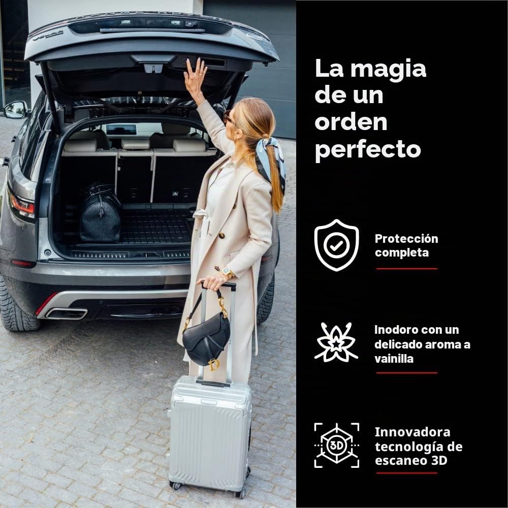 FROGUM ProLine 3D Alfombrilla Exclusiva de Goma cubeta Maletero para Peugeot Rifter Desde 2018 | Práctico Organizador | Los Bordes más Altos | Al Tamaño