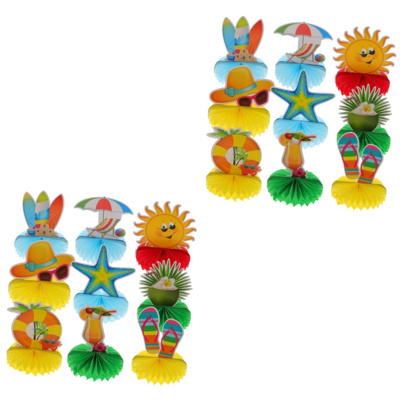 TOYANDONA 18pezzi Decorazioni per Feste Hawaii di Ornamenti Forma di Favo per Party Estivi Decorazioni Creative per Eventi Atmosfera Festiva e Romantica per e Tavoli