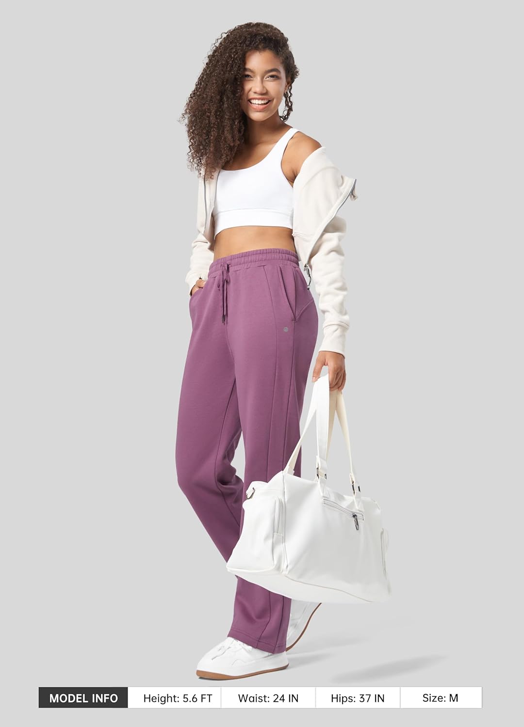 Willit Womens Fleece Lined Sweatpants Cotton Straight Leg Sweat Pants Winter Running Casual Yoga Lounge Workout Pockets - Image 6